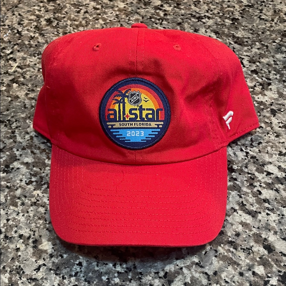Fanatics Red Cotton Baseball Cap with Logo Patch